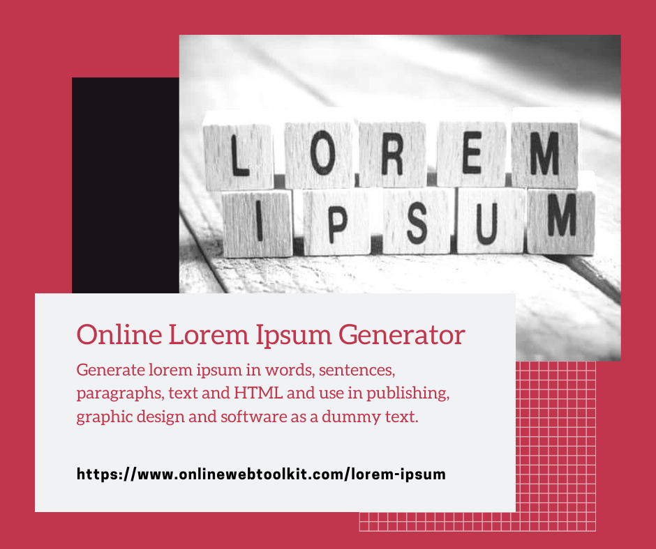 Lorem Ipsum Generator for Text