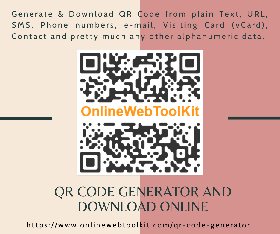 qr code generator online free